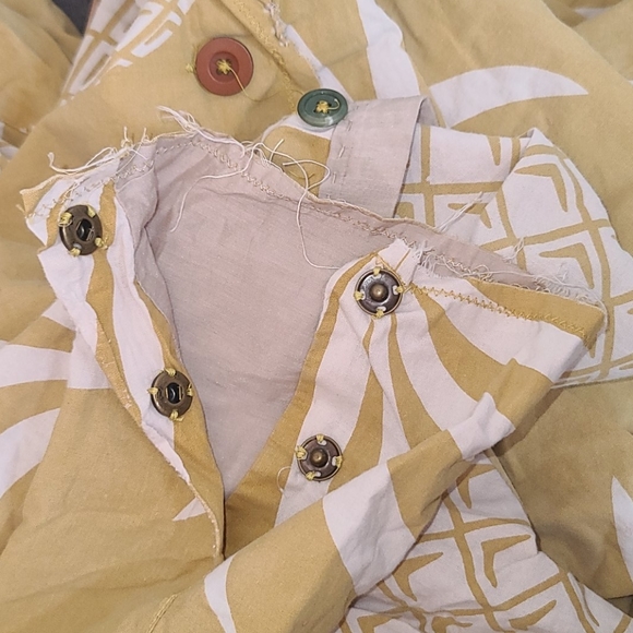 New Magnolia Pearl Emery Pineapple Coat Beverly OS trenchcoat artist smock surf - Picture 11 of 17